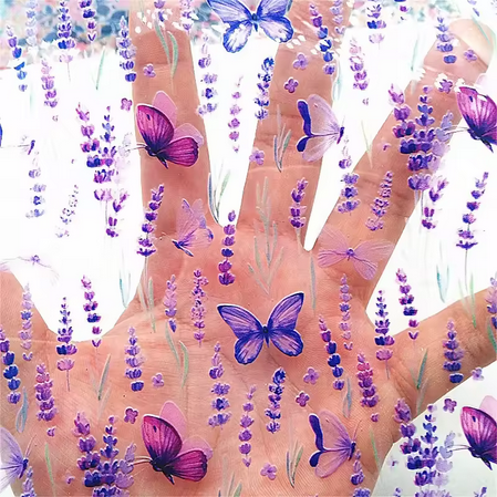 Clear Vinyl -22 -Butterflies - 30x130 cm