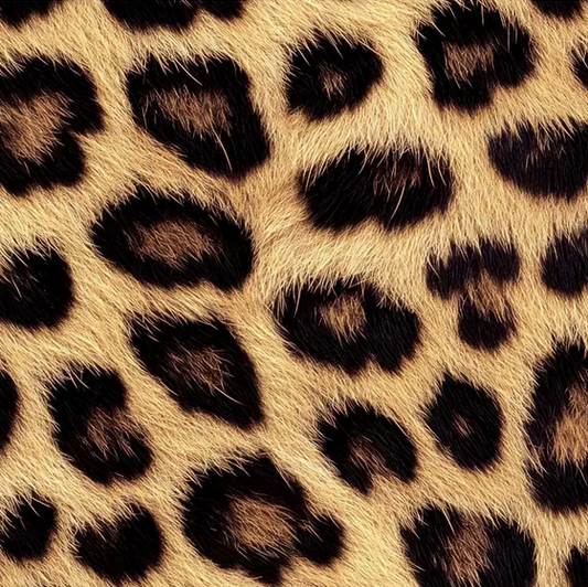 Printed Faux Leather - Natural Leopard -PFLNL - 45cm x 65cm