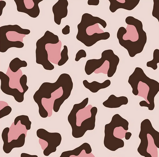 Printed Faux Leather - Pink Leopard - PFLPL - 45cm x 70cm