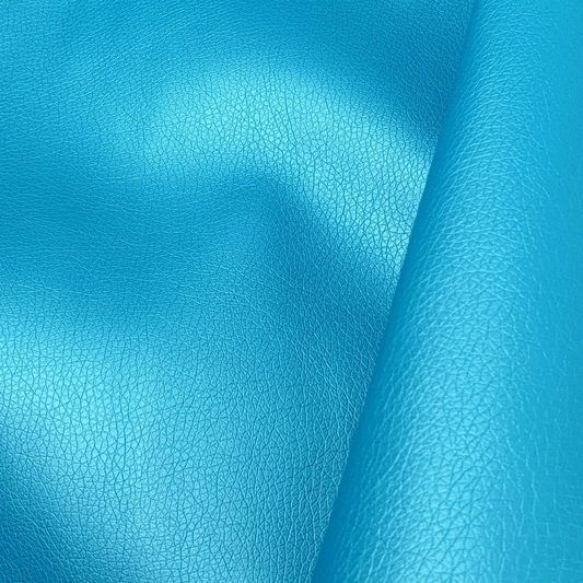 Shimmer Faux Leather / Vinyl - Peacock Blue - 50cm x 140 cm
