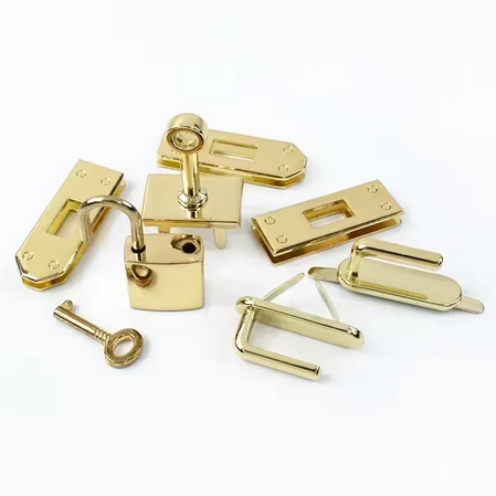 45mm Designer Style Bag Lock Set - Gold