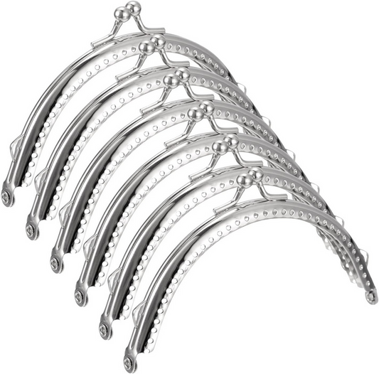 4.13" (10.5 cm) Kiss Clasp - Silver - pack of 1