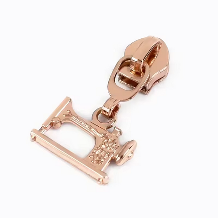 Sewing Machine - Rose Gold - #5 Nylon Tape Zipper Pull