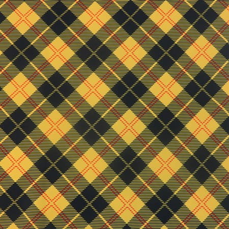 Pre-Order Waterproof Canvas  - Yellow Plaid - 50cm x 157 cm