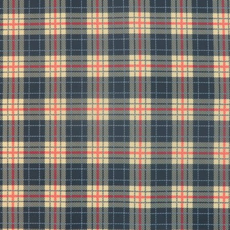 Pre-Order Waterproof Canvas  - Black and Beige Plaid - 50cm x 157 cm