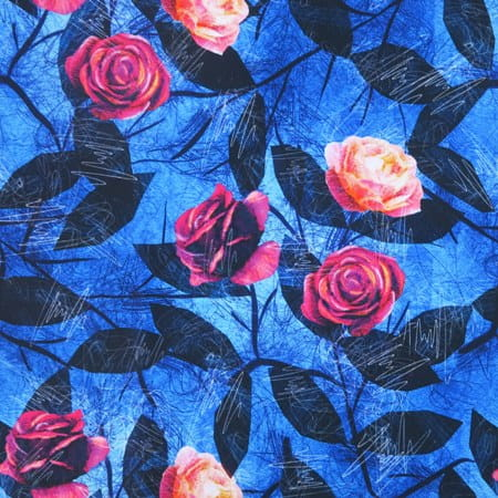 Pre-Order Waterproof Canvas  - Vintage Roses - 50cm x 157 cm