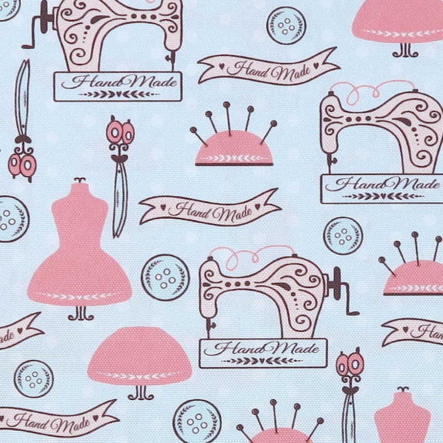 Waterproof Canvas  - Vintage Sewing - 50cm x 157 cm