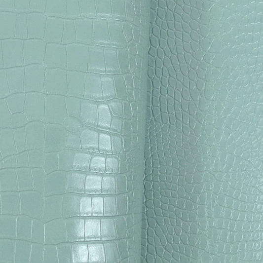 Havy Duty Croc Faux Leather -  Sage Green - 50cm x 140 cm