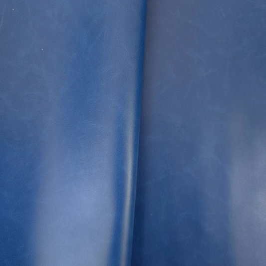 Havy Duty - Vintage Effect Faux Leather -  Midnight Blue - 50cm x 140 cm