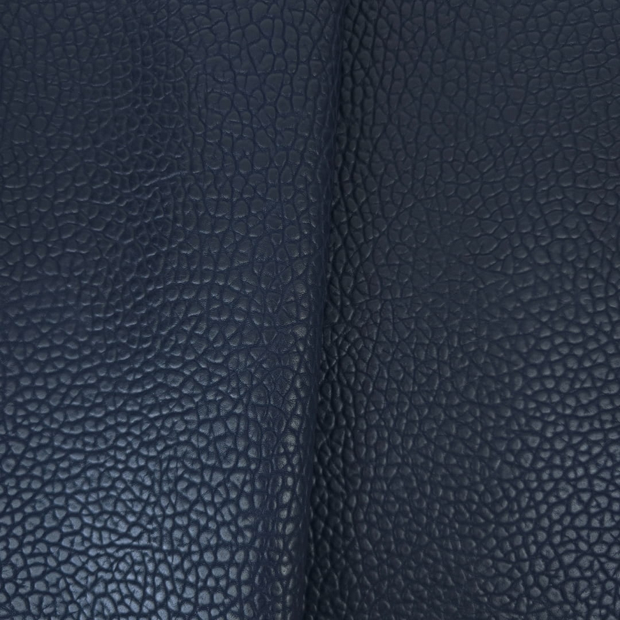 Heavy Duty - Navy Pea Grain Faux Leather -  Midnight Blue - 50cm x 140 cm