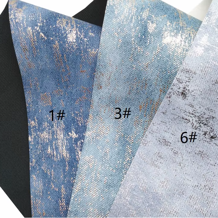 Pre-Order - Metallic Denim Vinyl / Faux Leather -30x130cm - Choose Your Colour