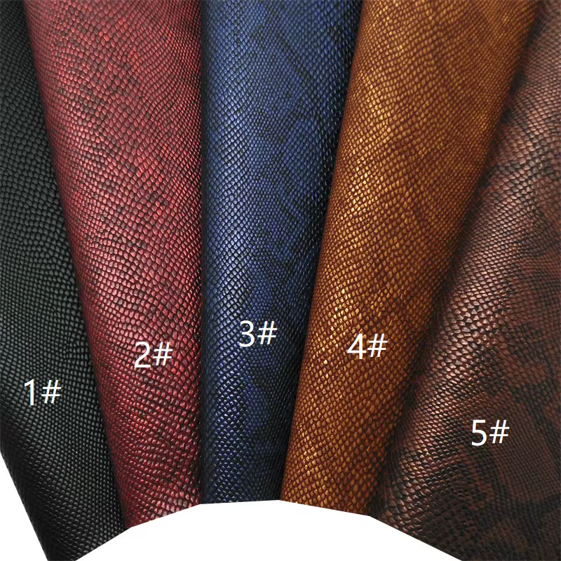 Pre-Order -  Embossed Snakeskin Vinyl / Faux Leather -30x130cm - Choose Your Colour