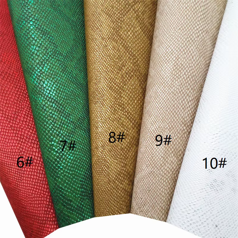 Pre-Order -  Embossed Snakeskin Vinyl / Faux Leather -30x130cm - Choose Your Colour