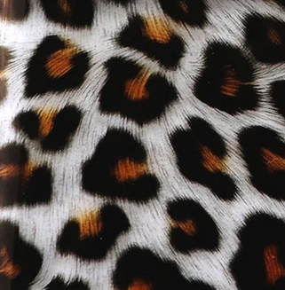 Clear Leopard Vinyl - 1 - Brown/Black - 30x120 cm