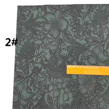 Pre-Order Floral Embossed Faux Leather 40 cm x 130 cm