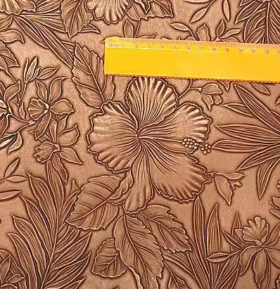 Pre-Order Floral Embossed Faux Leather 40 cm x 130 cm
