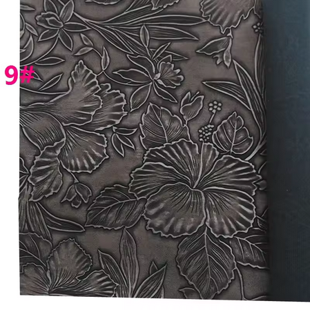 Pre-Order Floral Embossed Faux Leather 40 cm x 130 cm