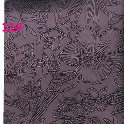 Pre-Order Floral Embossed Faux Leather 40 cm x 130 cm