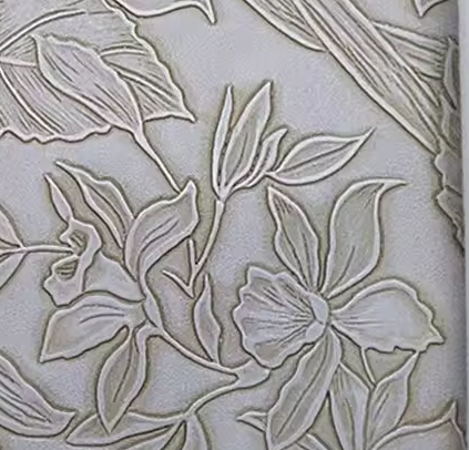 Pre-Order Floral Embossed Faux Leather 40 cm x 130 cm