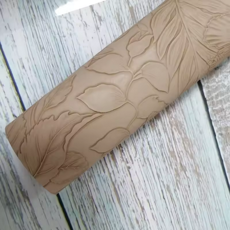 Pre-Order Floral Embossed Faux Leather 40 cm x 130 cm