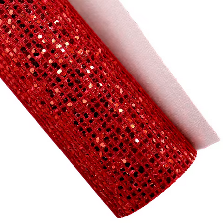 Pre-Order Chunky Grid Glitter Faux Leather 30 cm x 130 cm