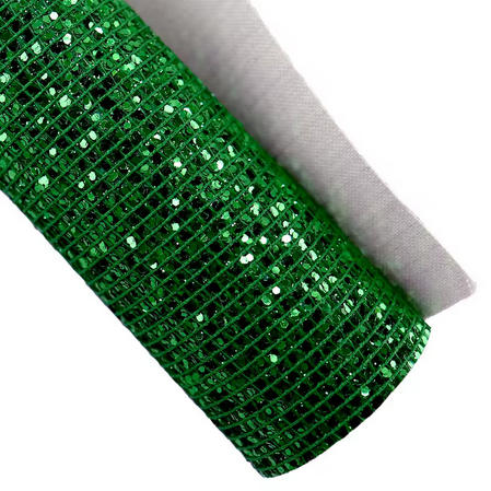 Pre-Order Chunky Grid Glitter Faux Leather 30 cm x 130 cm