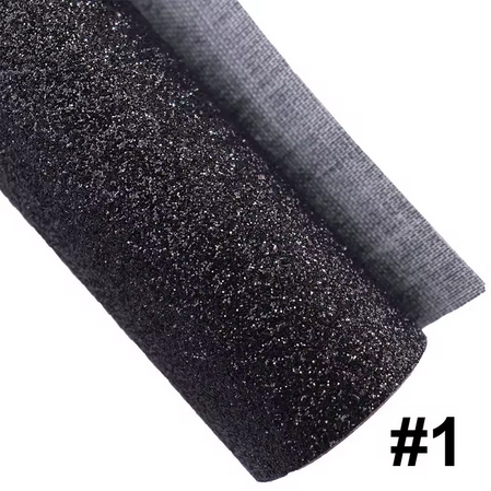 Pre-Order Fine Glitter Faux Leather 30 cm x 130 cm