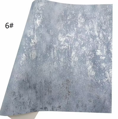 Pre-Order - Metallic Denim Vinyl / Faux Leather -30x130cm - Choose Your Colour