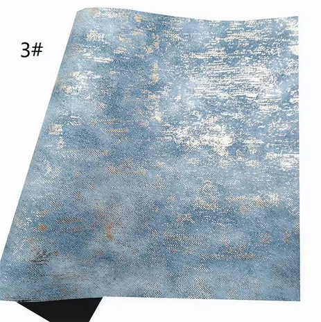 Pre-Order - Metallic Denim Vinyl / Faux Leather -30x130cm - Choose Your Colour
