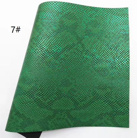 Pre-Order -  Embossed Snakeskin Vinyl / Faux Leather -30x130cm - Choose Your Colour