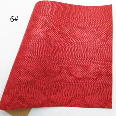 Pre-Order -  Embossed Snakeskin Vinyl / Faux Leather -30x130cm - Choose Your Colour