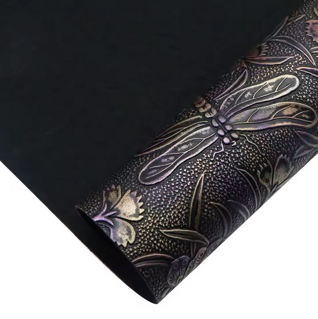 Pre-Order - Butterfly& Dragonfly Embossed Vinyl / Faux Leather -30x130cm - Choose Your Colour