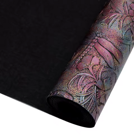 Pre-Order - Butterfly& Dragonfly Embossed Vinyl / Faux Leather -30x130cm - Choose Your Colour
