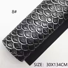 Pre-Order -  Embossed Scale Vinyl / Faux Leather -30x130cm - Choose Your Colour