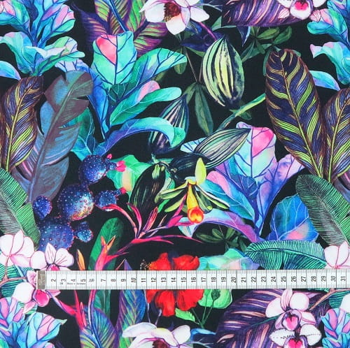 Waterproof Canvas  - Fantasy Plants- 50cm x 157 cm