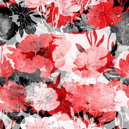 Black and Red Poppies