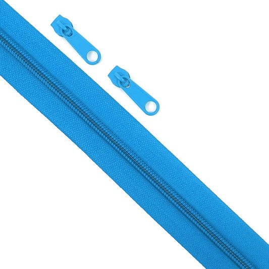 Deep Blue #5 Nylon Zipper Tape 1m + 2 pulls