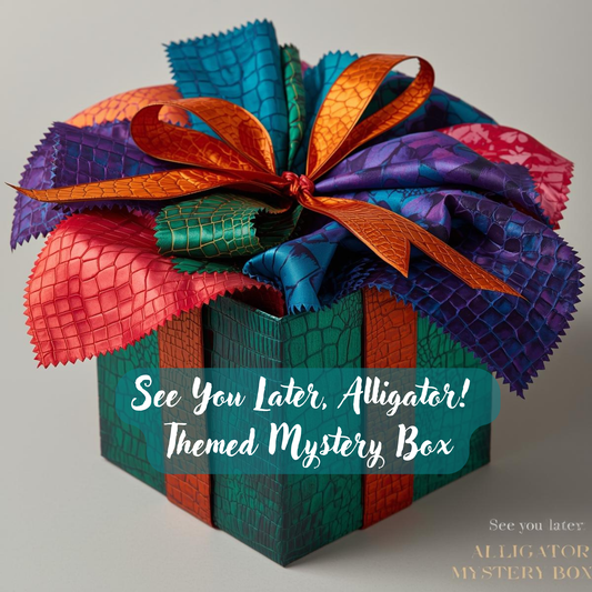 See You Later, Alligator! Mystery Fabric & / or Hardware Box - Size Medium - RRP £45-60