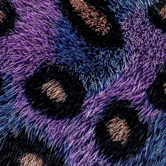 Purple Blue Leopard