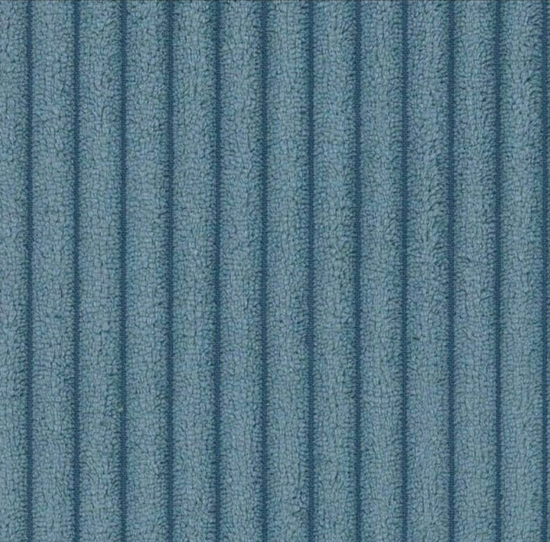 Large Corduroy-like Upholstery Fabric - Aqua Blue - 50cm x 140 cm