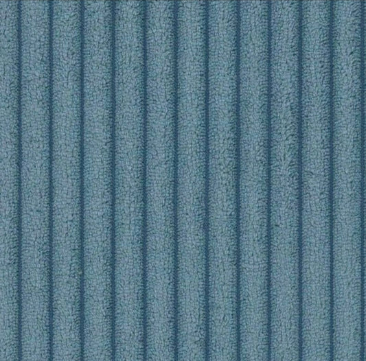 Large Corduroy-like Upholstery Fabric - Aqua Blue - 50cm x 140 cm