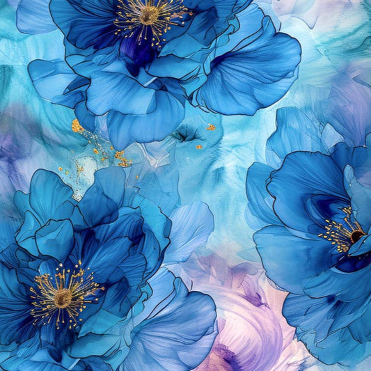 Blue Misty Flowers